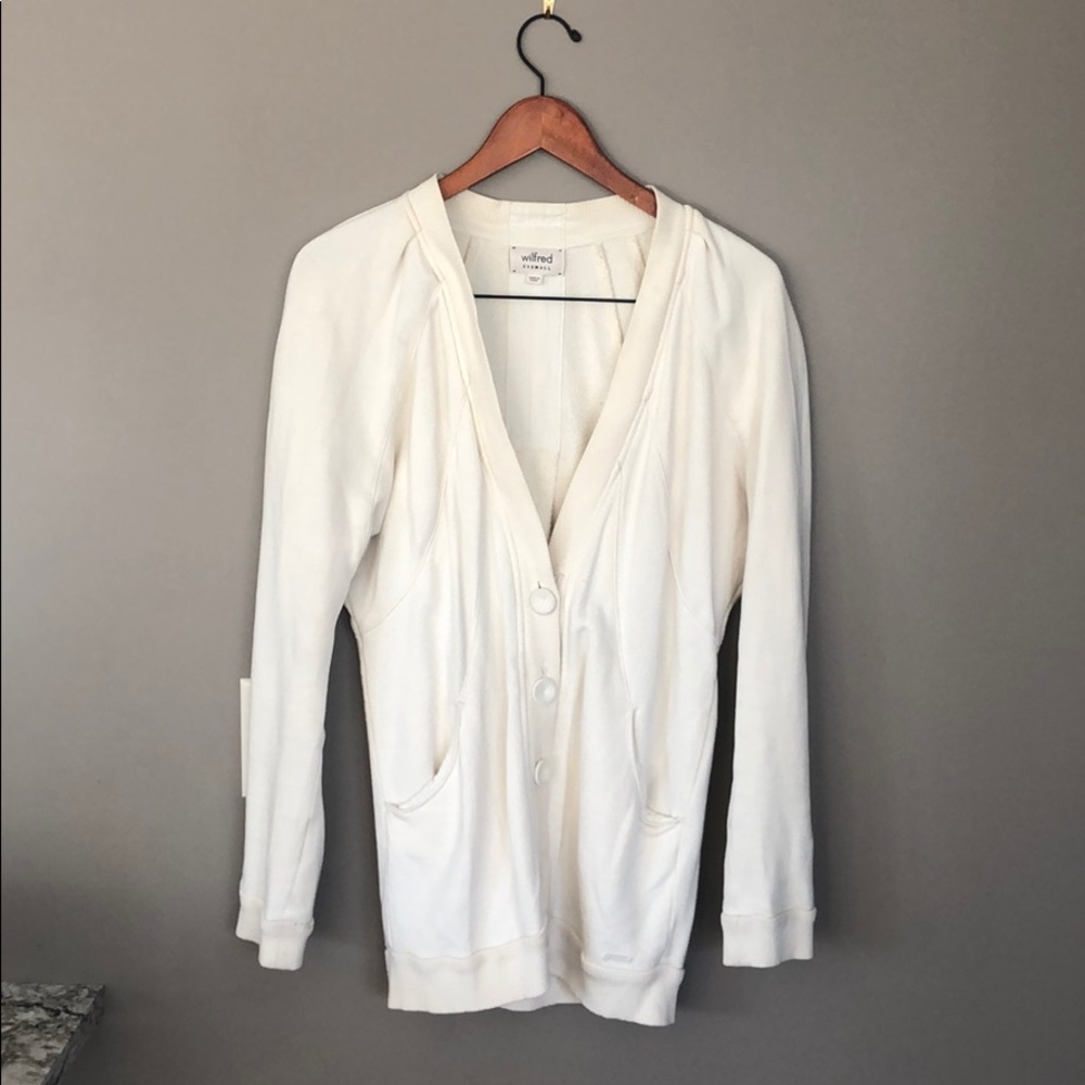 Wilfred cardigan (cotton sweatshirt material)